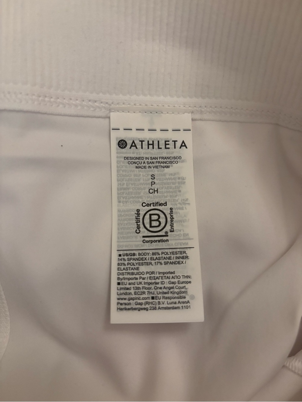 NWT Athleta MatchPoint Pleated Colorblock Skort - Small - Red and White - Picture 11 of 12
